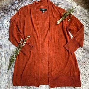 Mossimo burnt orange 3/4 sleeve cardigan